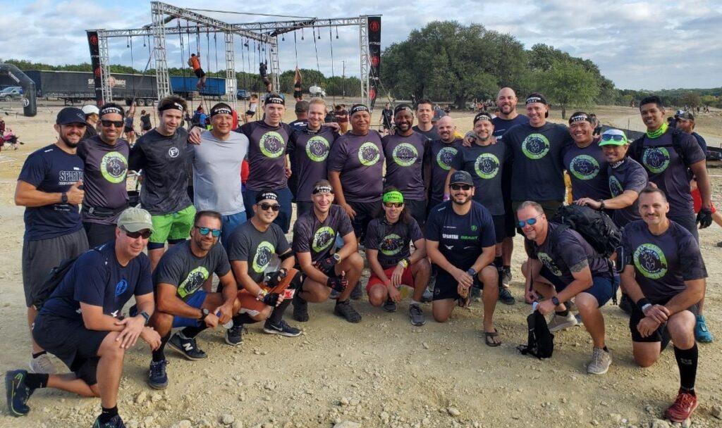 Racers from F3 Fort Bend at the Dallas Spartan, October 2022